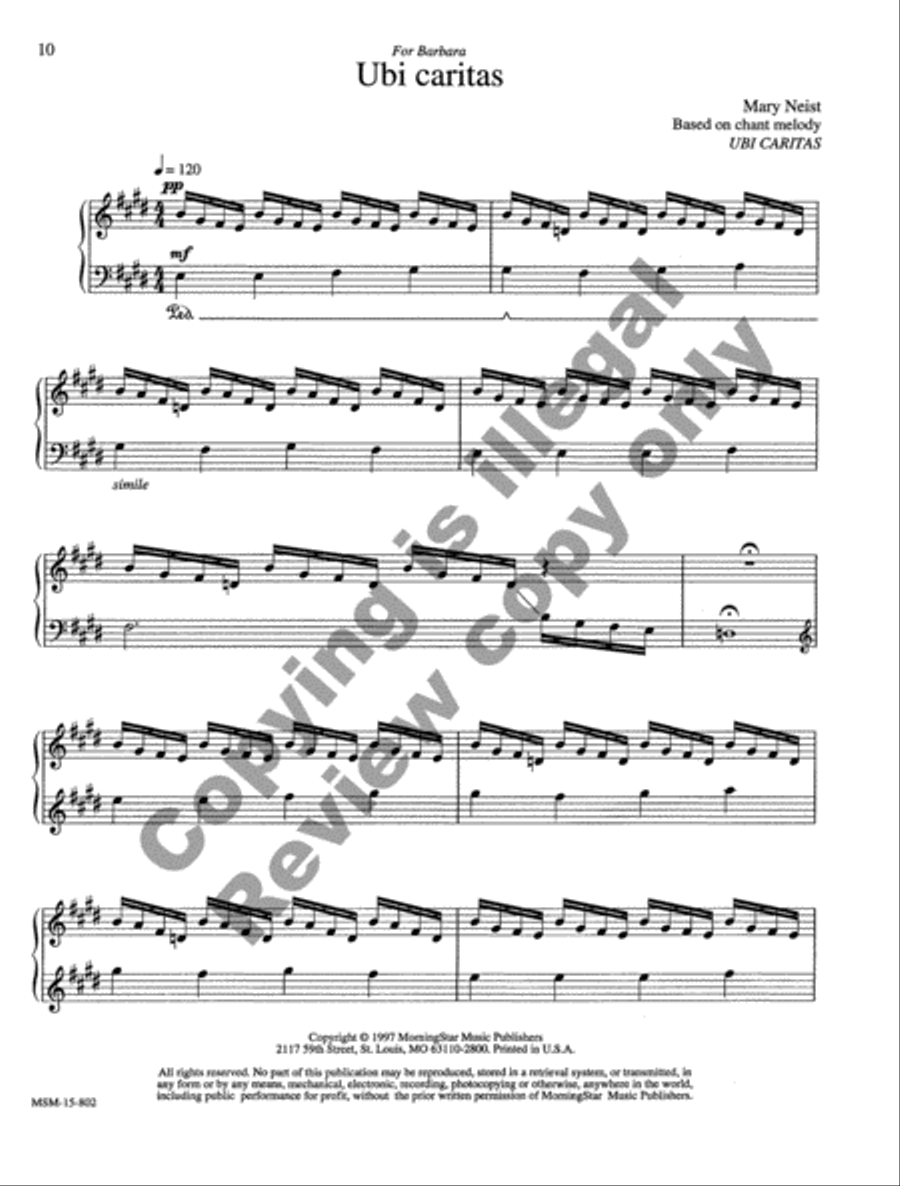 Plainchant for Piano Piano Solo scores gallery preview page 6