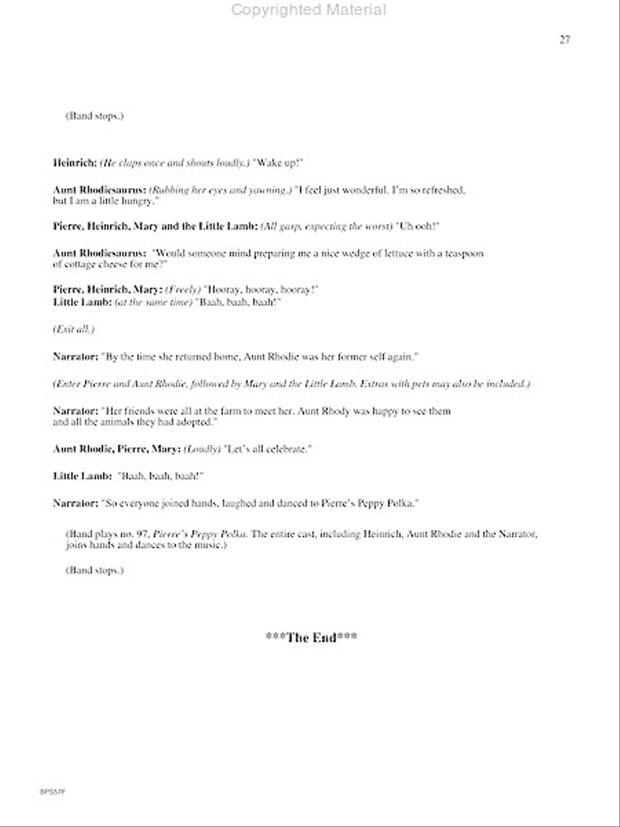 Aunt Rhodie's Diet Concert Band scores gallery preview page 28