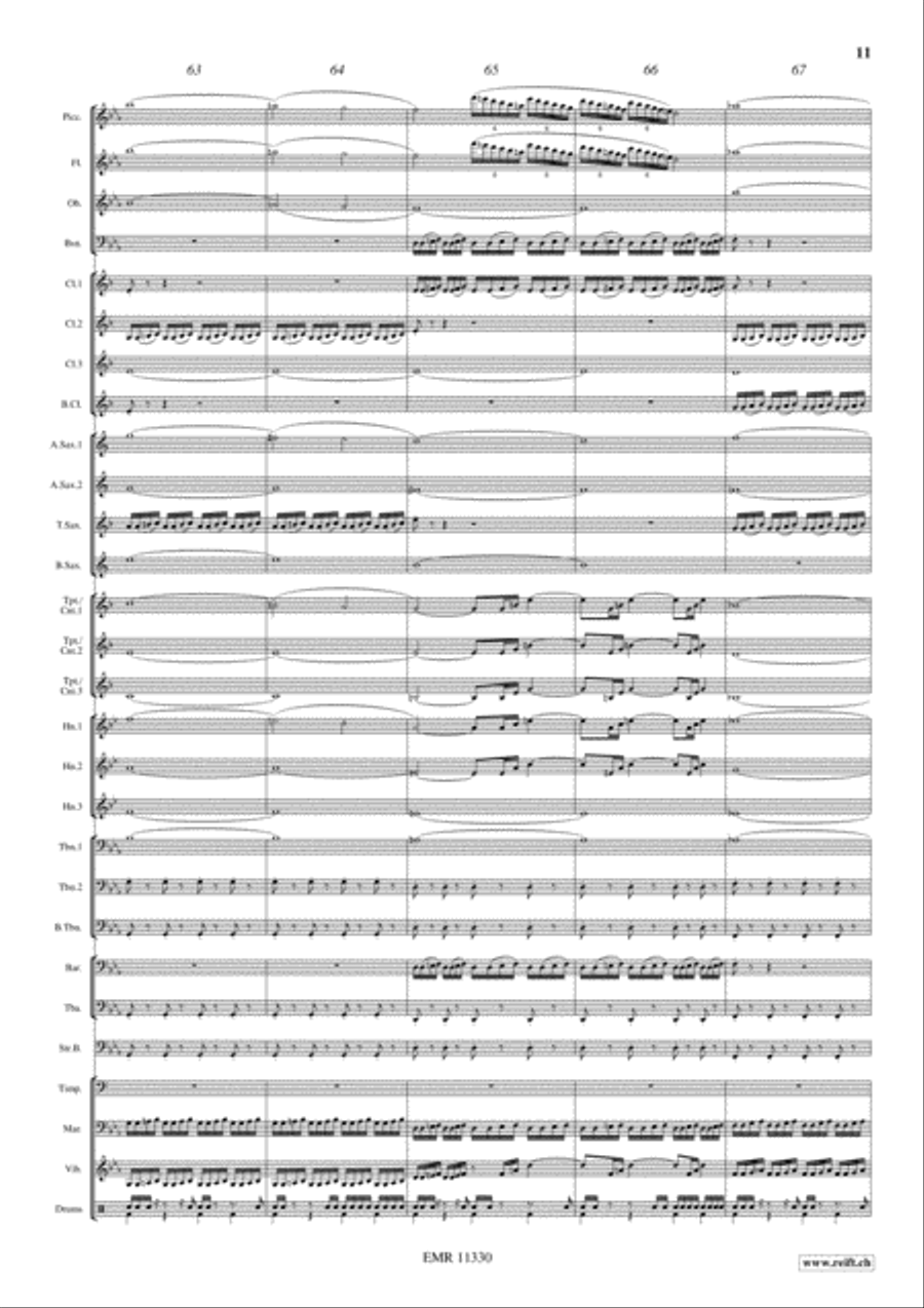 Blade Runner Concert Band scores gallery preview page 12