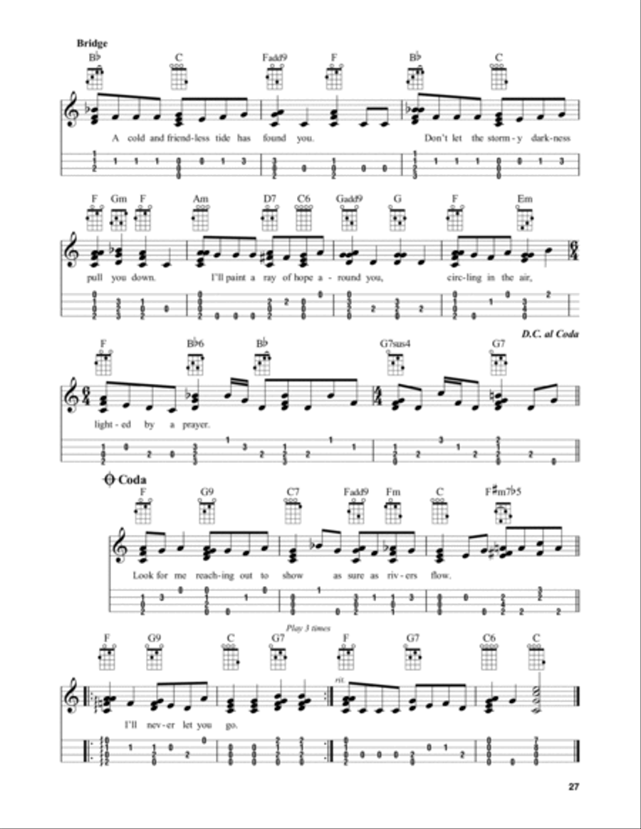 Candle On The Water (from Pete's Dragon) (arr. Fred Sokolow) Ukulele scores gallery preview page 2