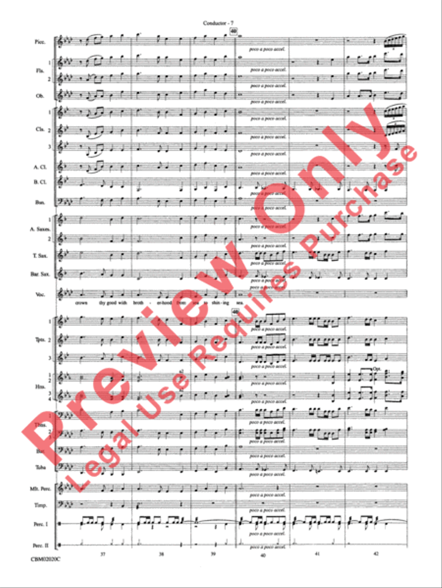 The Ultimate Patriotic Sing-Along Concert Band scores gallery preview page 10
