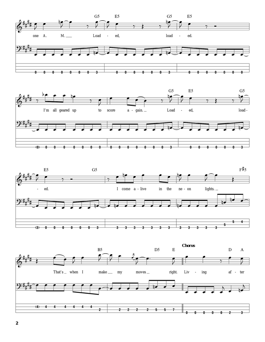 Living After Midnight Living After Midnight Acoustic Guitar scores gallery preview page 2