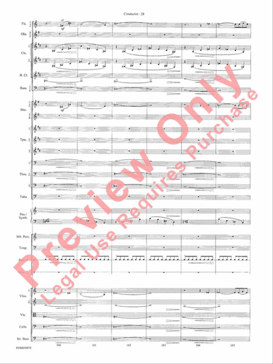Symphonic Suite from Lord of the Rings: The Two Towers - Conductor Score Full Orchestra scores gallery preview page 30
