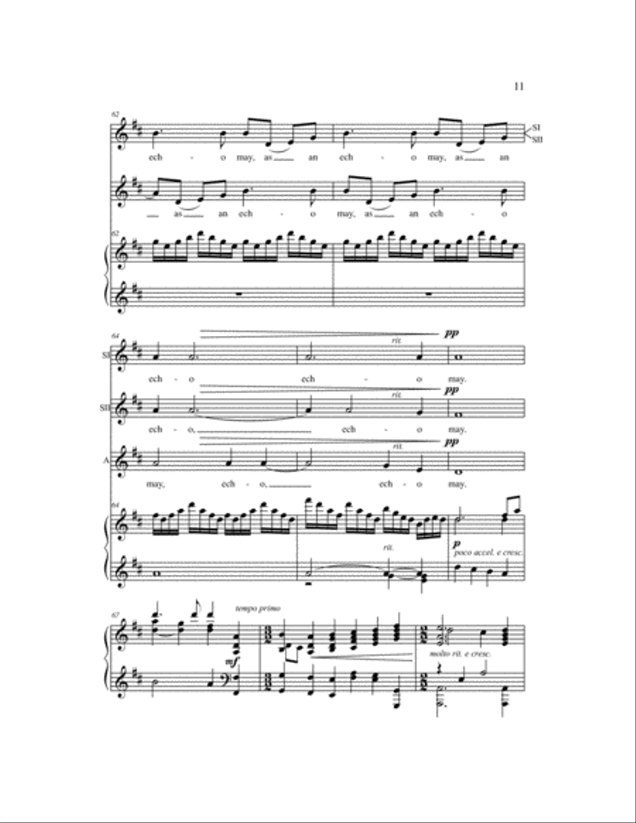 A Hymn for St. Cecilia SSA scores gallery preview page 6