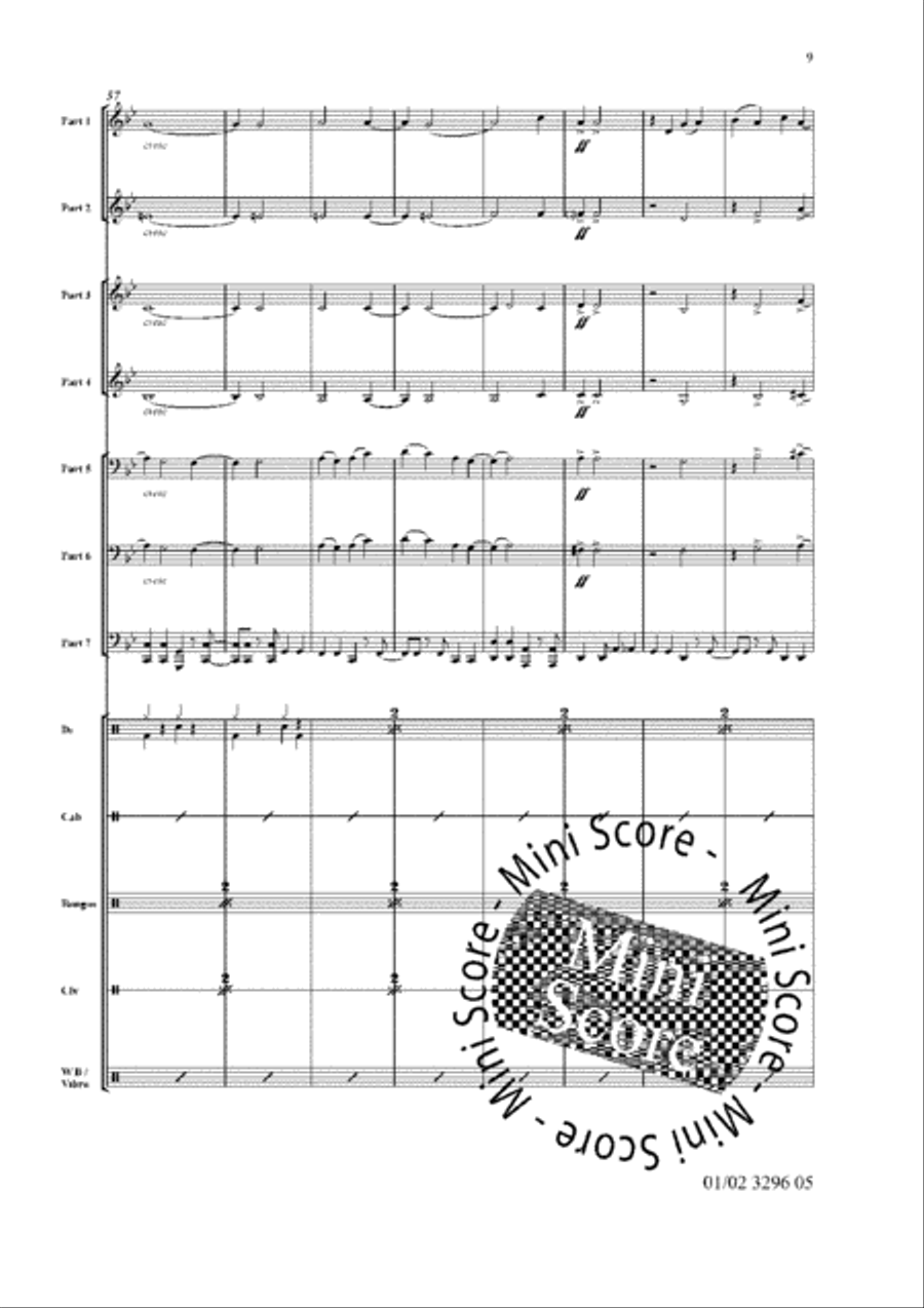 Bossa Nova Breakout! Bossa Nova Breakout! Fanfare Band scores gallery preview page 13