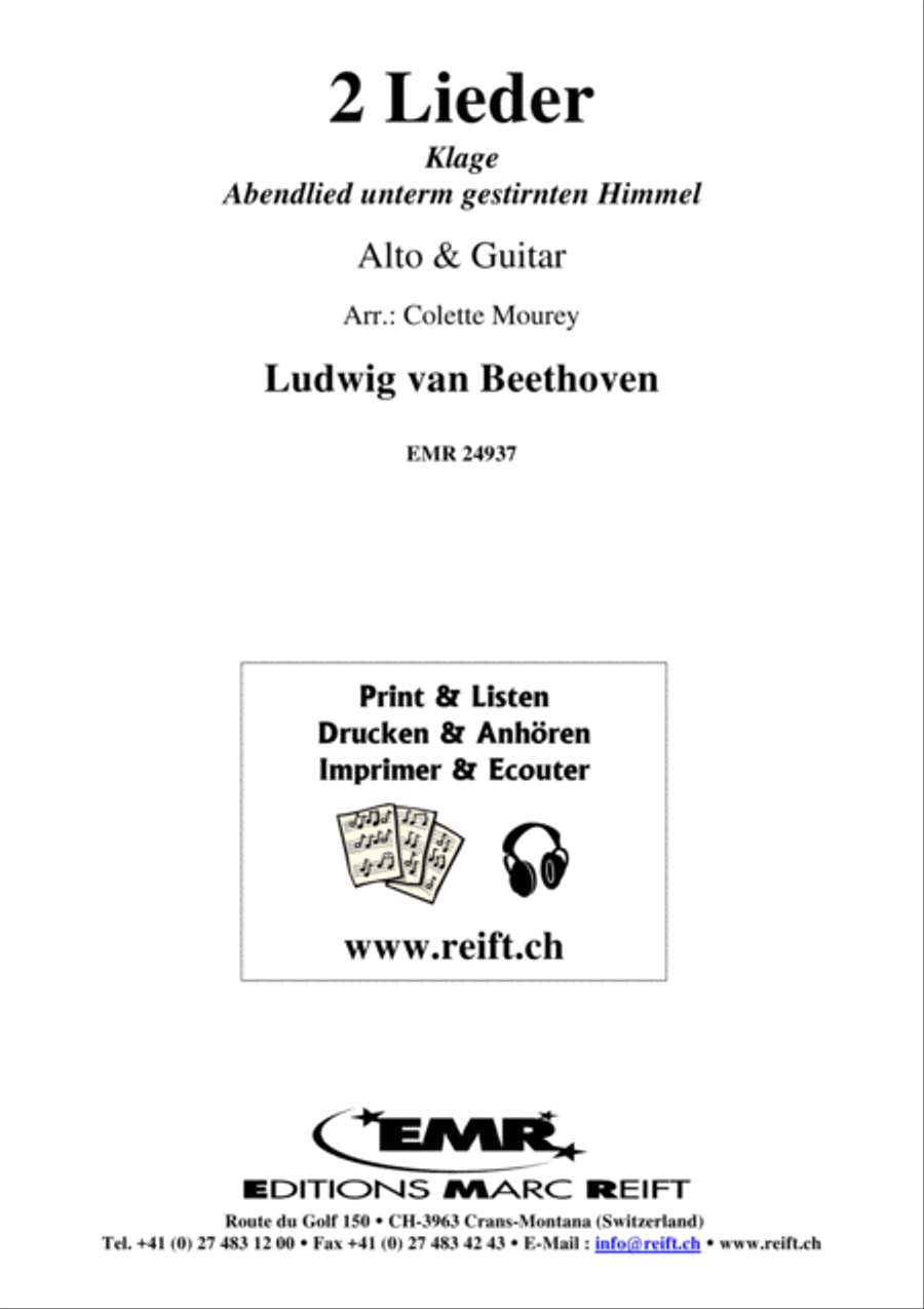 2 Lieder Classical Guitar scores gallery preview page 2