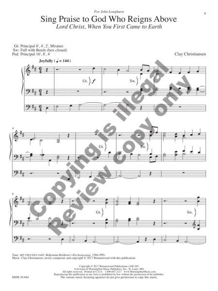 All Things Bright and Beautiful: Eight Hymn Settings for Organ image number null