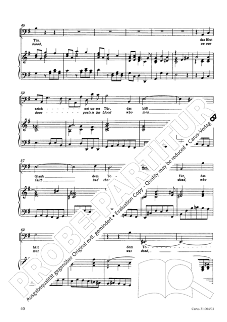 Christ lay in death's cold prison (Christ lag in Todesbanden) 4-Part scores gallery preview page 41