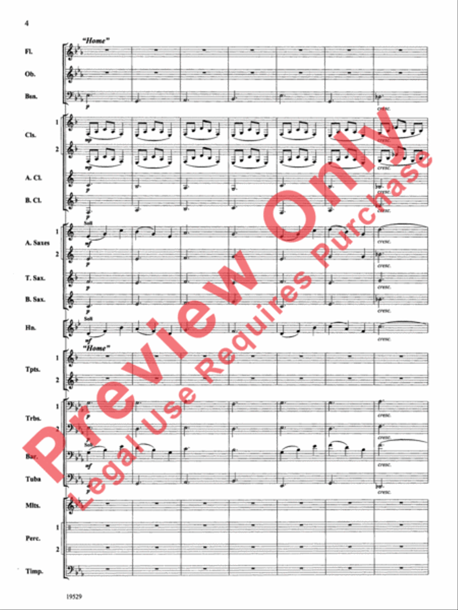 The Road Unknown Concert Band scores gallery preview page 5