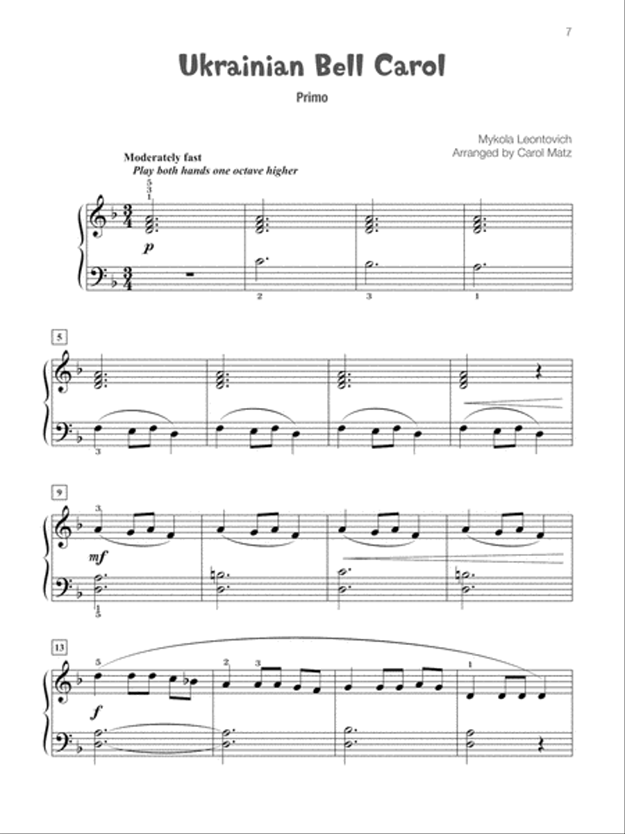 Famous & Fun Christmas Duets, Book 3 Small Ensemble scores gallery preview page 8