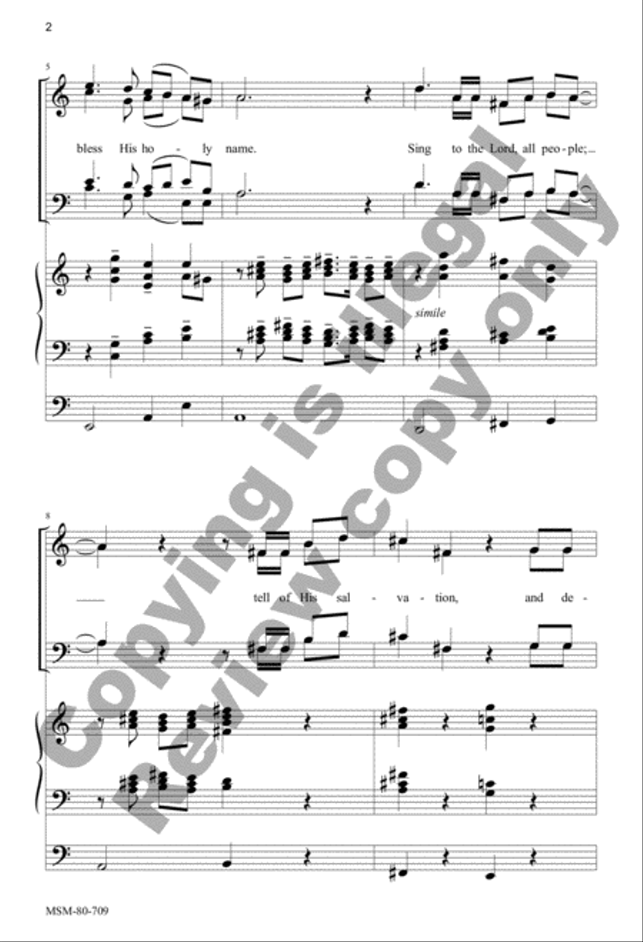 Sing with Joy 4-Part scores gallery preview page 3