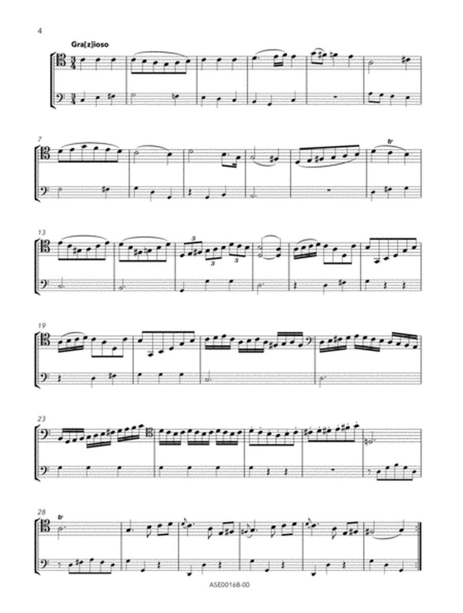 Sonata op. 28 no. 2 in C major for cello and basso