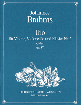 Book cover for Piano Trio No. 2 in C major Op. 87