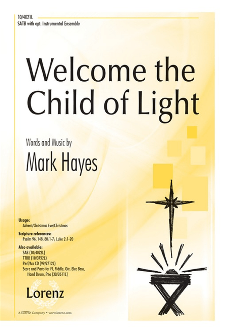Welcome the Child of Light 4-Part scores gallery preview page 1