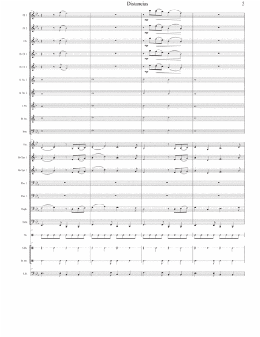 Distancias For Concert Band