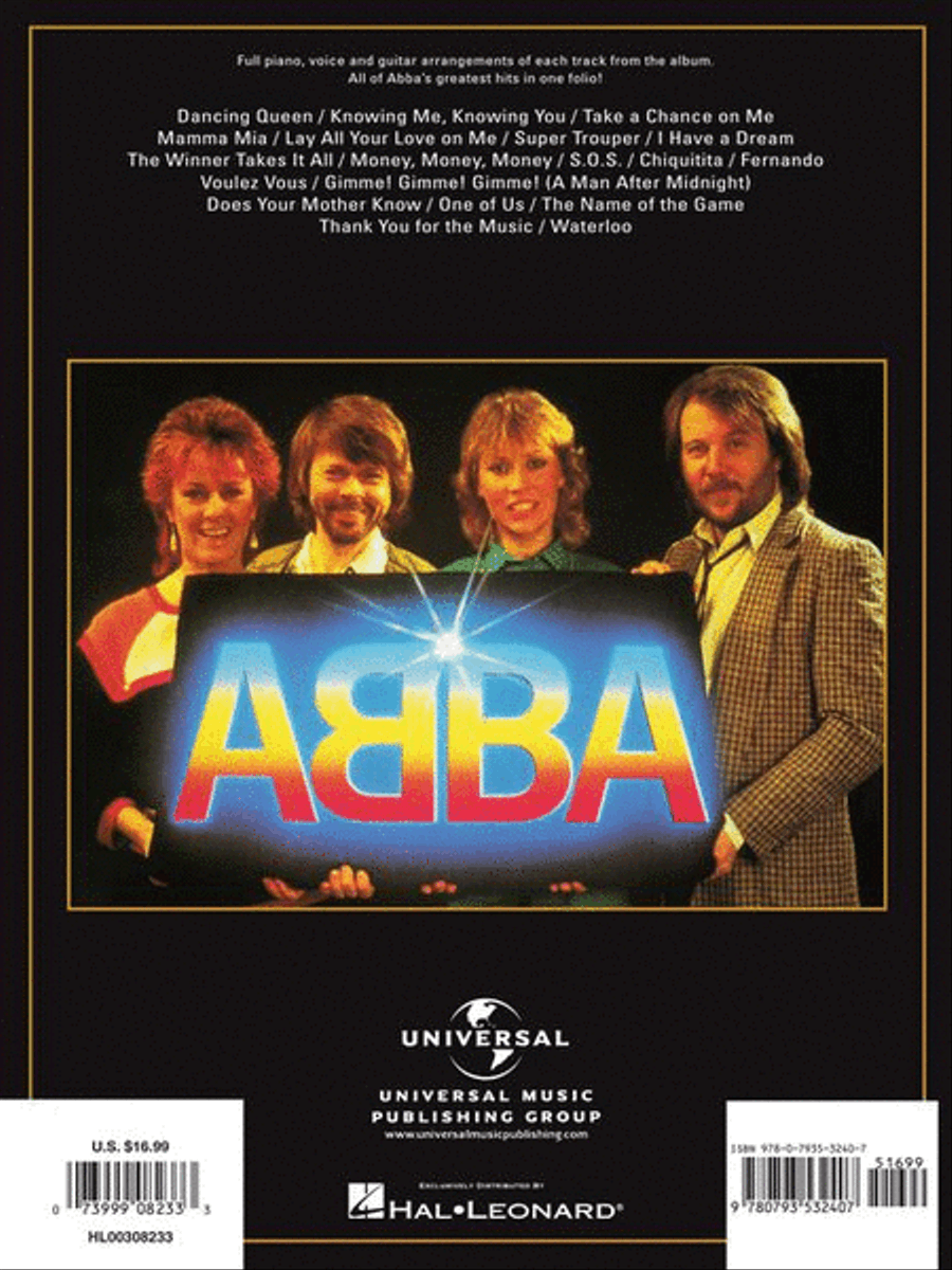 ABBA – Gold: Greatest Hits Piano, Vocal, Guitar scores gallery preview page 10