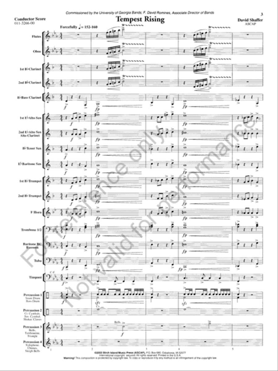Tempest Rising Concert Band scores gallery preview page 4