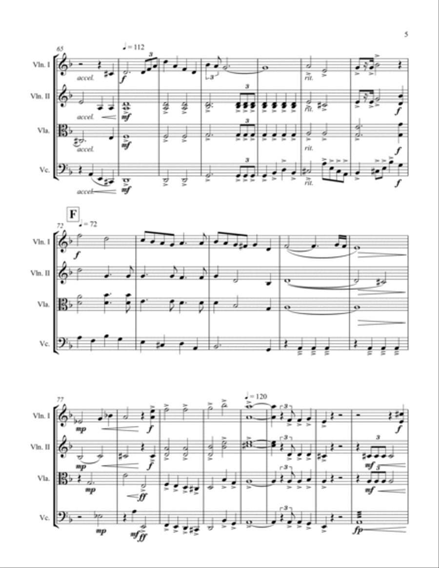 The Apocalypse The Apocalypse String Quartet scores gallery preview page 5