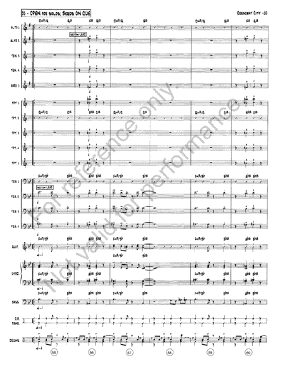 The Crescent City Stomp Jazz Ensemble scores gallery preview page 11