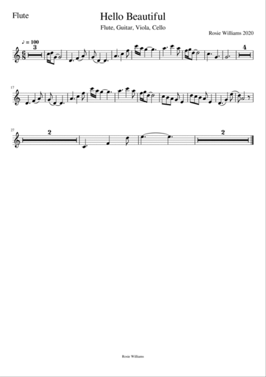Hello Beautiful Small Ensemble scores gallery preview page 4