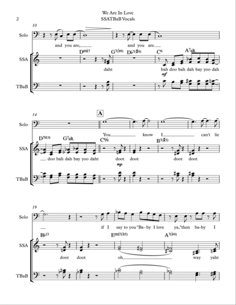 We Are In Love Divisi scores gallery preview page 2