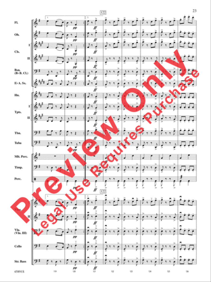 Dance of the Hours Full Orchestra scores gallery preview page 23