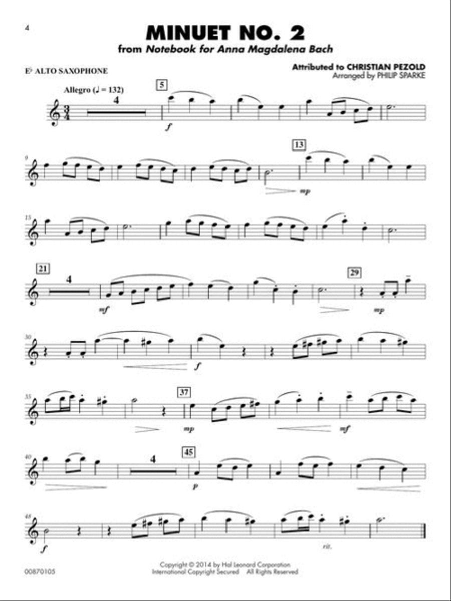 Classical Solos for Alto Sax – Volume 2 Concert Band Methods scores gallery preview page 4