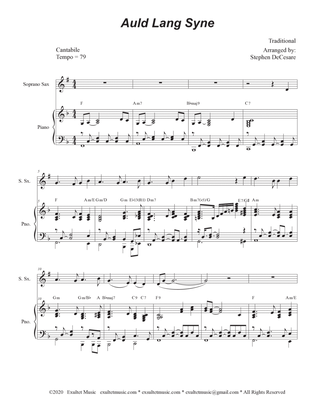 Auld Lang Syne (Soprano Saxophone and Piano)