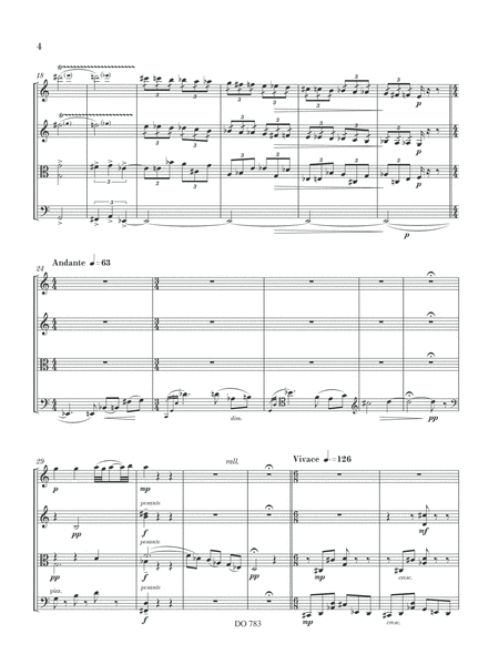 Scherzo pour quatuor a cordes, opus 54