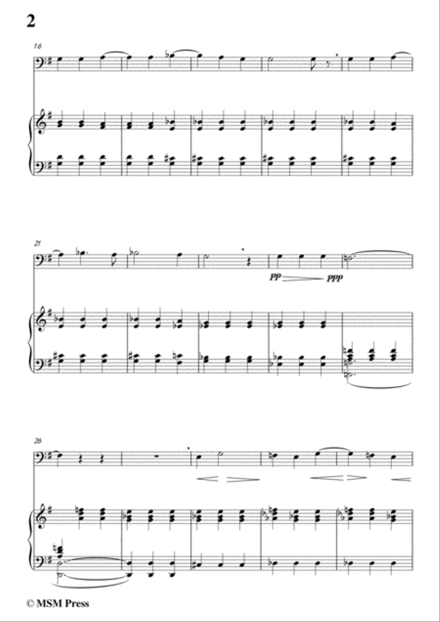 Berlioz-Au Cimetière,for Cello and Piano Voice scores gallery preview page 4