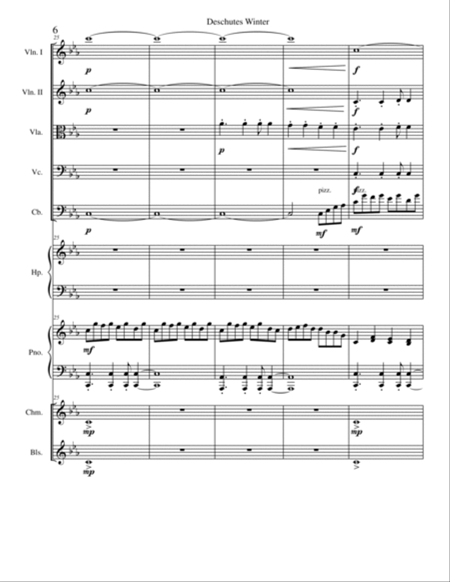 Deschutes Winter Large Ensemble scores gallery preview page 6