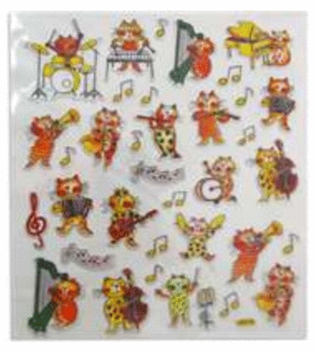Musical Cat Stickers