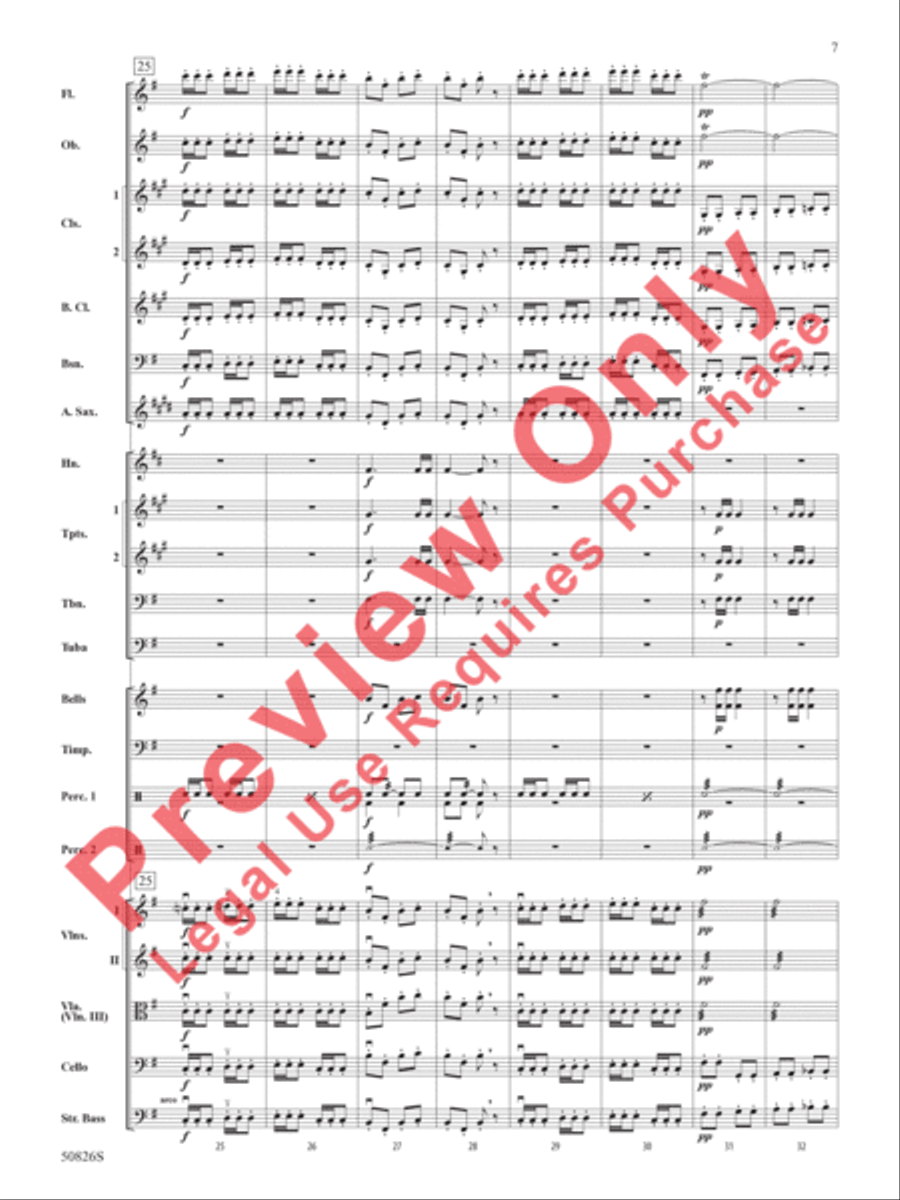 Overture from Carmen Full Orchestra scores gallery preview page 8