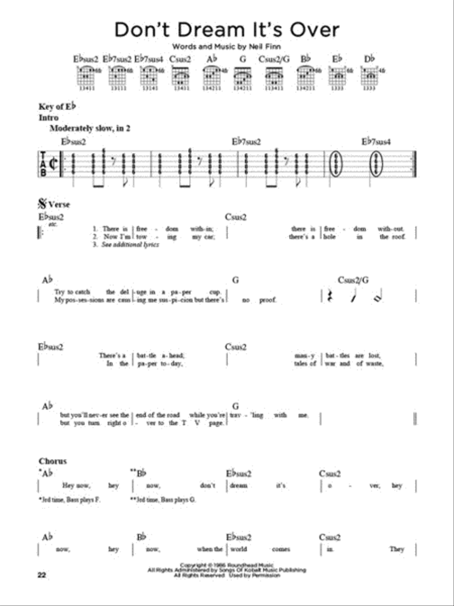 First 50 Songs You Should Strum on Guitar Acoustic Guitar scores gallery preview page 4