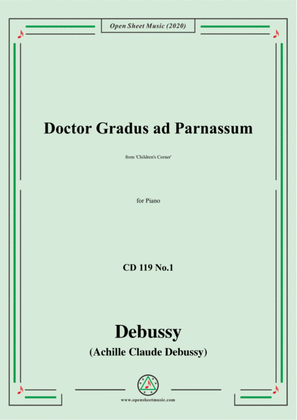 Debussy-Doctor Gradus ad Parnassum,CD 119 No.1(L.113 No.1),for Piano