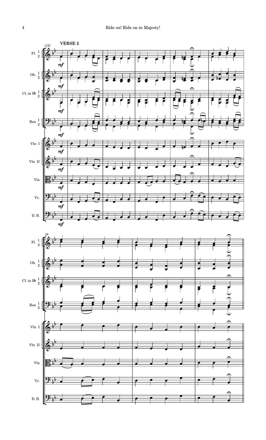 Ride on! Ride on in Majesty! Full Orchestra scores gallery preview page 6