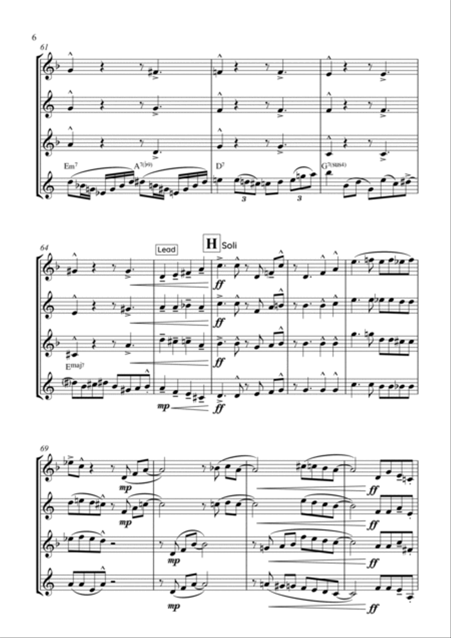 Pure Imagination Woodwind Quartet scores gallery preview page 6