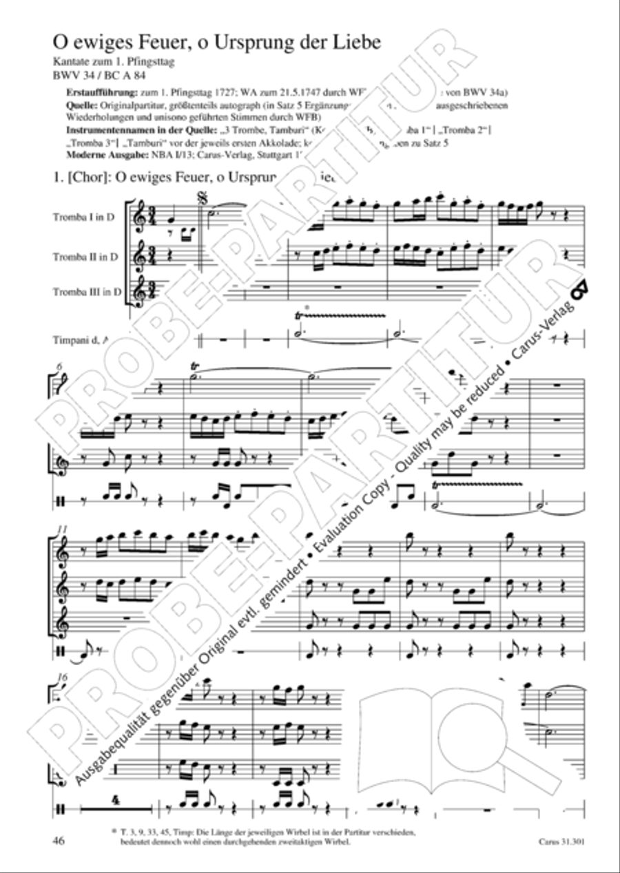 Bach for Brass 1: Cantatas I Voice scores gallery preview page 55