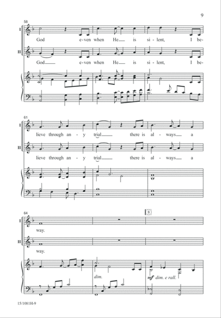 Inscription of Hope 2-Part scores gallery preview page 9