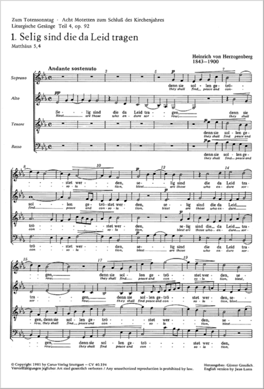 Liturgische Gesange (Totensonntag) Score scores gallery preview page 18