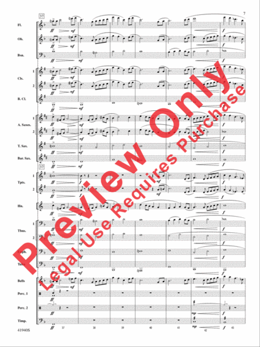 . . . And Goodnight . . . And Goodnight Concert Band scores gallery preview page 8
