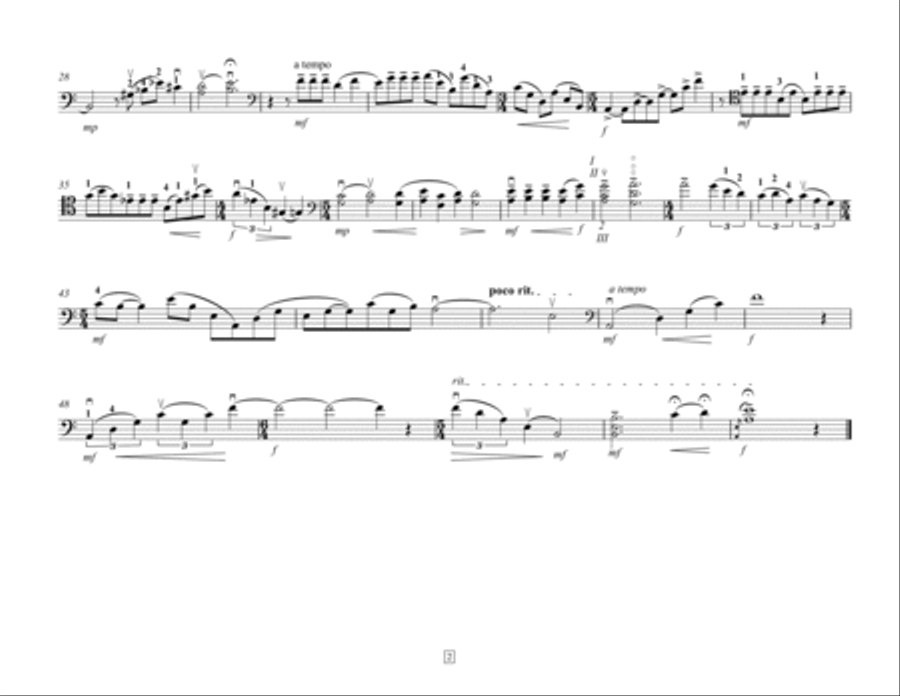 Five Pieces for Unaccompanied Cello Cello Solo scores gallery preview page 5