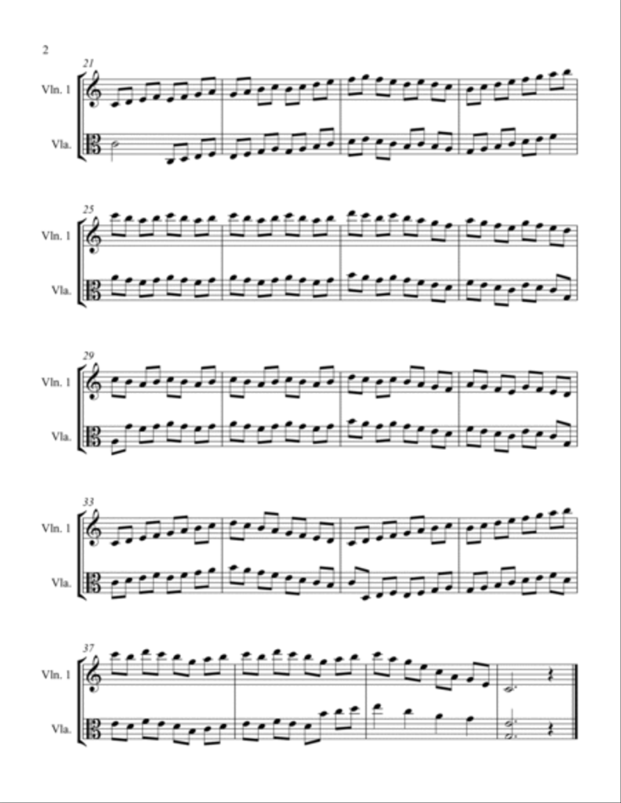 Etude Op. 45 #31 String Duet scores gallery preview page 2