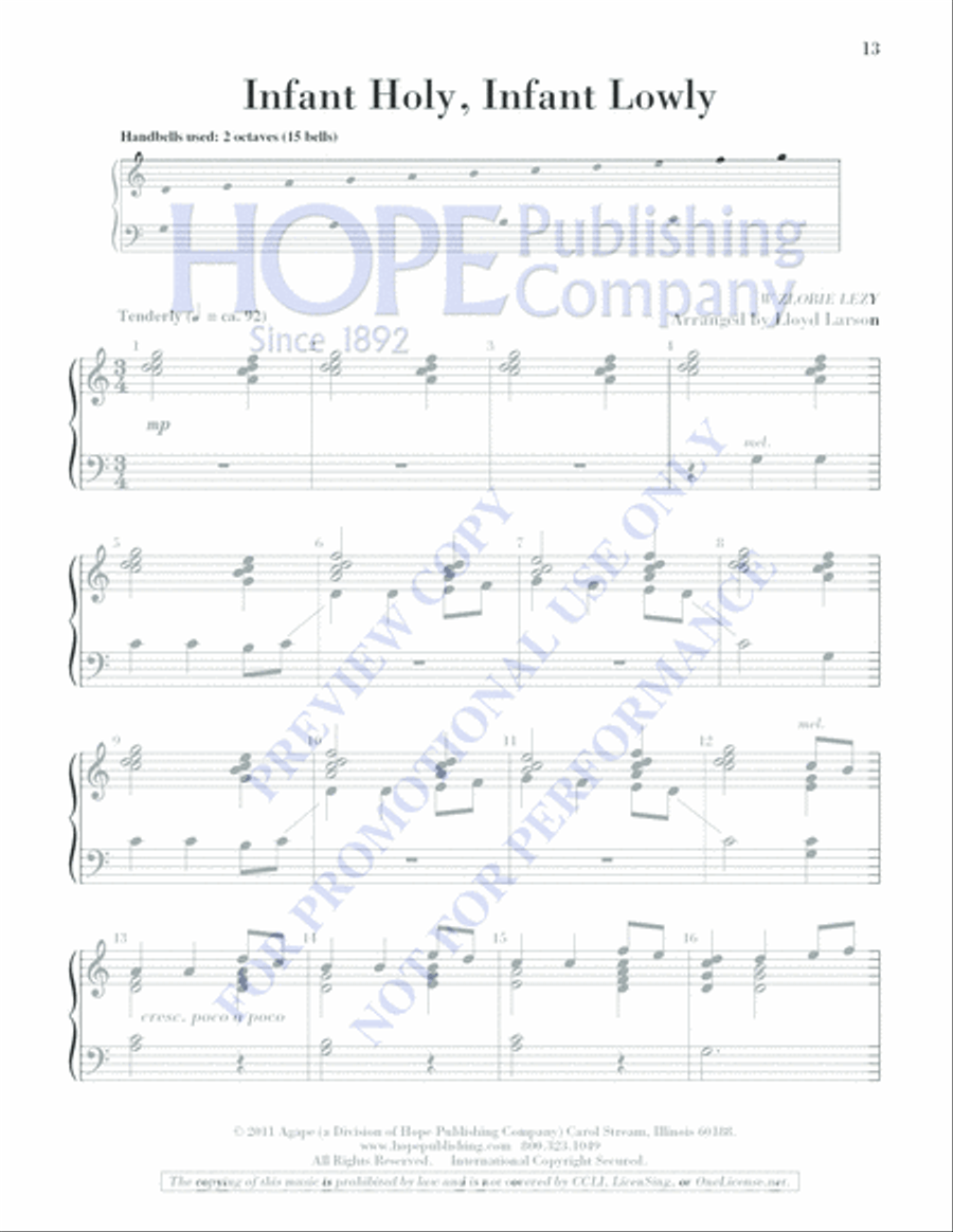 Keep It Simple 5 (Christmas Sacred and Secular) 2-Octaves scores gallery preview page 15