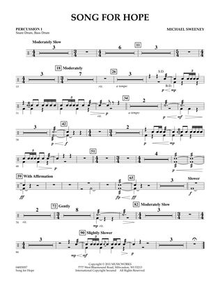 Song For Hope - Percussion 1