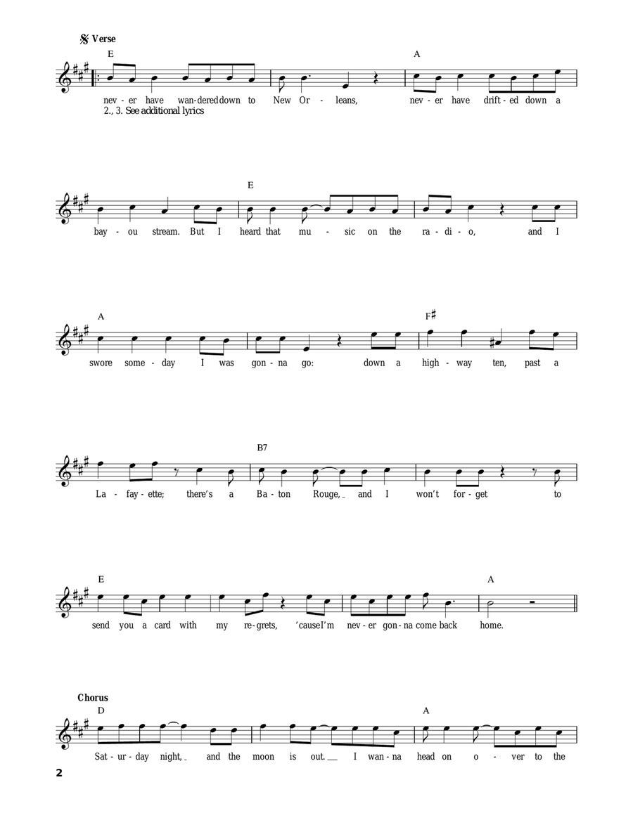 Down At The Twist And Shout Acoustic Guitar scores gallery preview page 2