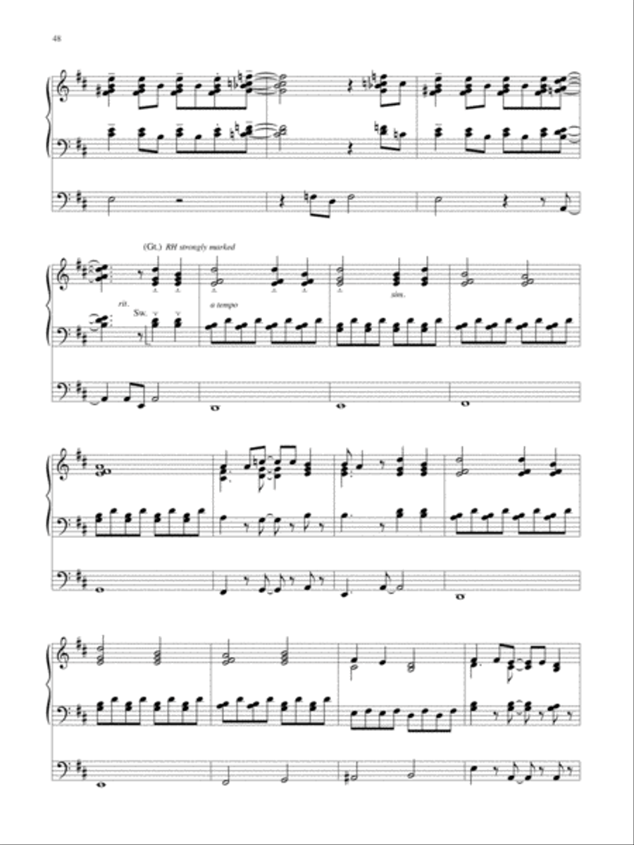 Wondrous Birth Seven Hymn Settings for Organ Organ Solo scores gallery preview page 49