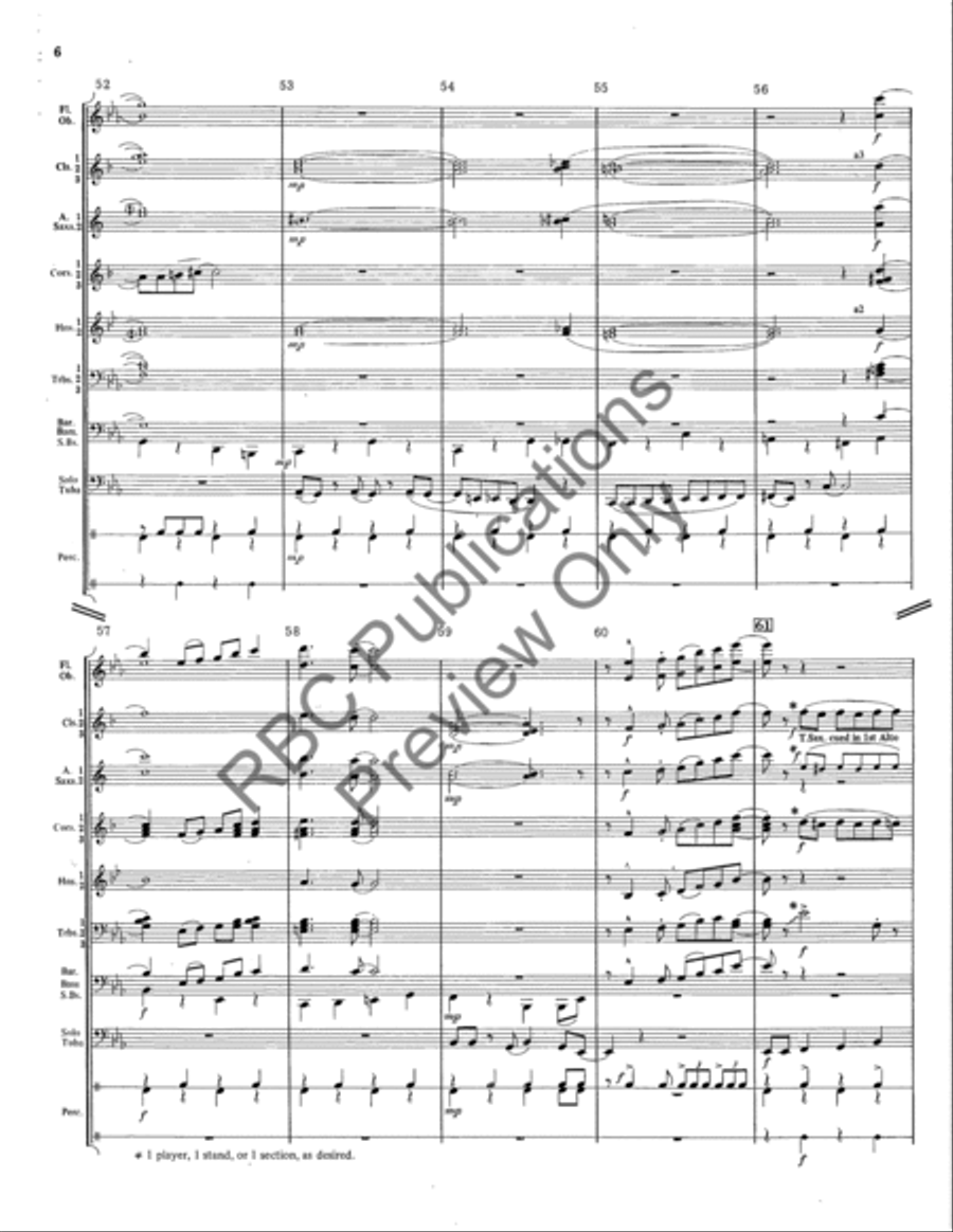Bassmans Holiday Bassmans Holiday Concert Band scores gallery preview page 9