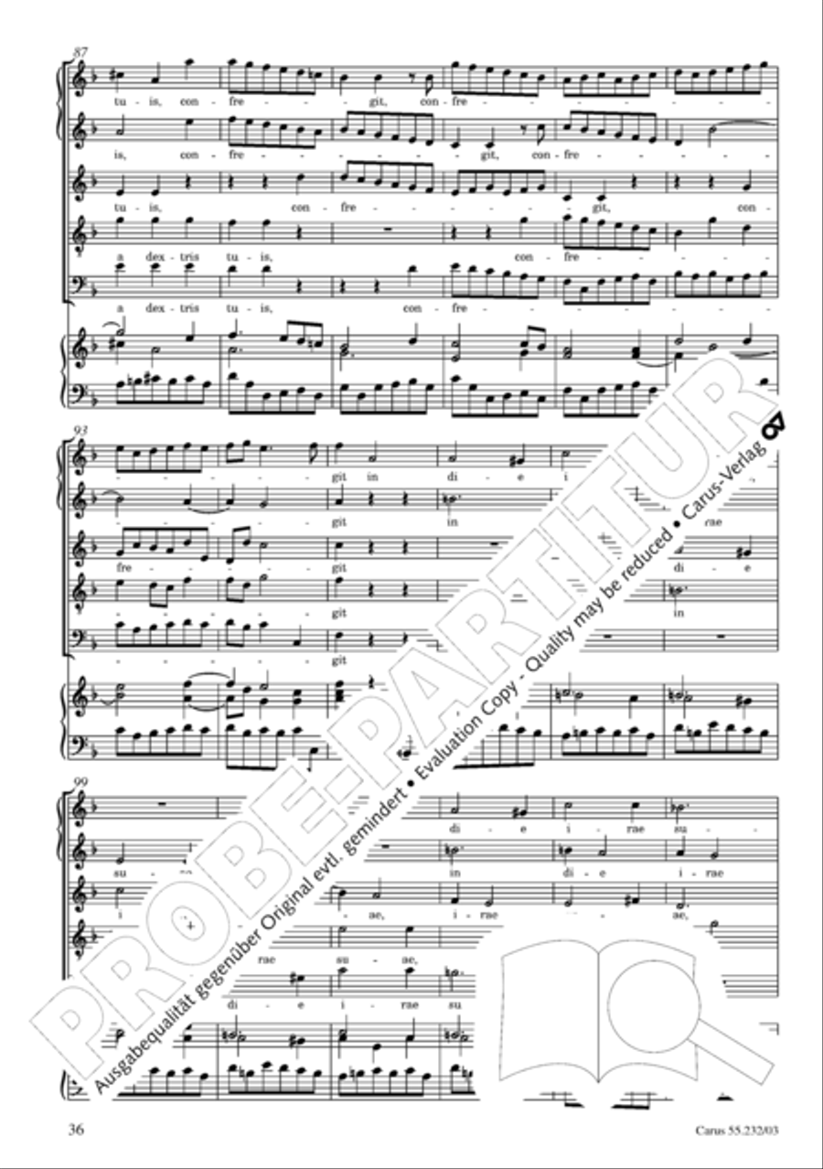 Dixit Dominus (The Lord said unto my Lord) SSATB scores gallery preview page 38