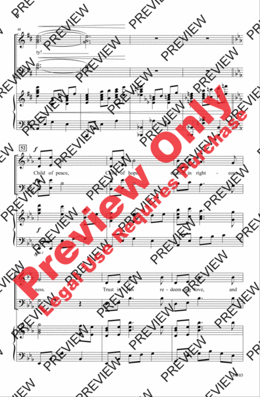 Child of Peace, Child of Hope 4-Part scores gallery preview page 8